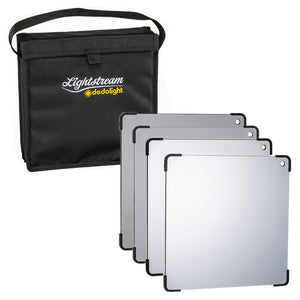 Lightstream 25cm Reflector Starter Kit - #1-4 Reflectors with Protective Pouch - (0CA252-W)