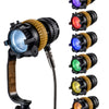 "THE GAFFER'S KIT" - WIRELESS, Multi-color, 3x light kit of DLED7N-C dedolight NEO focusing lights with essential accessories - Aftermarket ProCali GOLD MOUNT & D-TAP modification