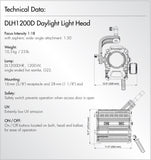 1200w, DLH1200 Focusing HMI Light Set, 5600k - (SETDLH1200D-W)