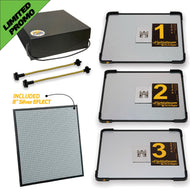Lightstream ProCali LITE & EFLECT™ Silver Fusion Kit PROMO - 20cm #1-3 Reflectors - 8" Silver Eflect with Flex-arms and Storage box (0CA-SLL3E)