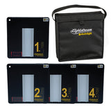 Lightstream 25cm Reflector Starter Kit - #1-4 Reflectors with Protective Pouch - (0CA252-W)