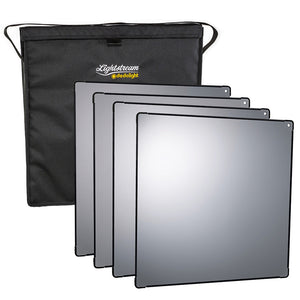 Lightstream 50cm Reflector Starter Kit - #1-4 Reflectors with Protective Pouch - (0CA502-W)