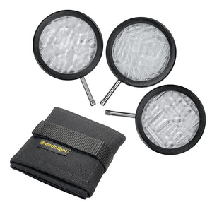 Set of 3x Glass Structural Effect Filters for DP1.2 Projection with Pouch (DFXSET-CLEAR)