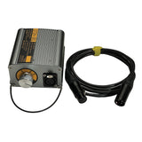 dt24-sel selectable dedolight dlh4 AC ballast side by side with 6' xlr cable