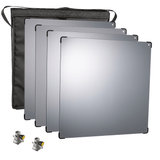 Lightstream 50cm Reflector Starter Kit - #1-4 Reflectors with Protective Pouch and 2 Mounting Brackets - (0CA502-W)