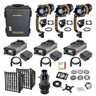 "THE GAFFER'S KIT" - dedolight NEO - Bi-color 3x DLED7N-BI light kit with DTneo control ballasts and essential accessories