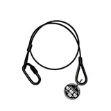 Certified Safety Cable Sling - anti-glare, black finish, with 1/4" quick link - (0CASAFETY)