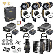 "THE GAFFER'S KIT" - dedolight NEO - WIRELESS, Bi-color 3x DLED7N-BI lights kit with DTneo+ control ballasts and essential accessories