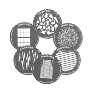 DPGSETS - Set of 6 Popular Steel Gobos, "S" Size