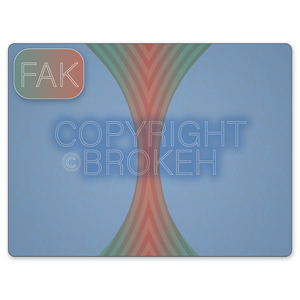 Brokeh F-Series - "FAK" - Facial Anamorphic Key Pattern on Transparency
