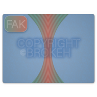 Brokeh F-Series - "FAK" - Facial Anamorphic Key Pattern on Transparency
