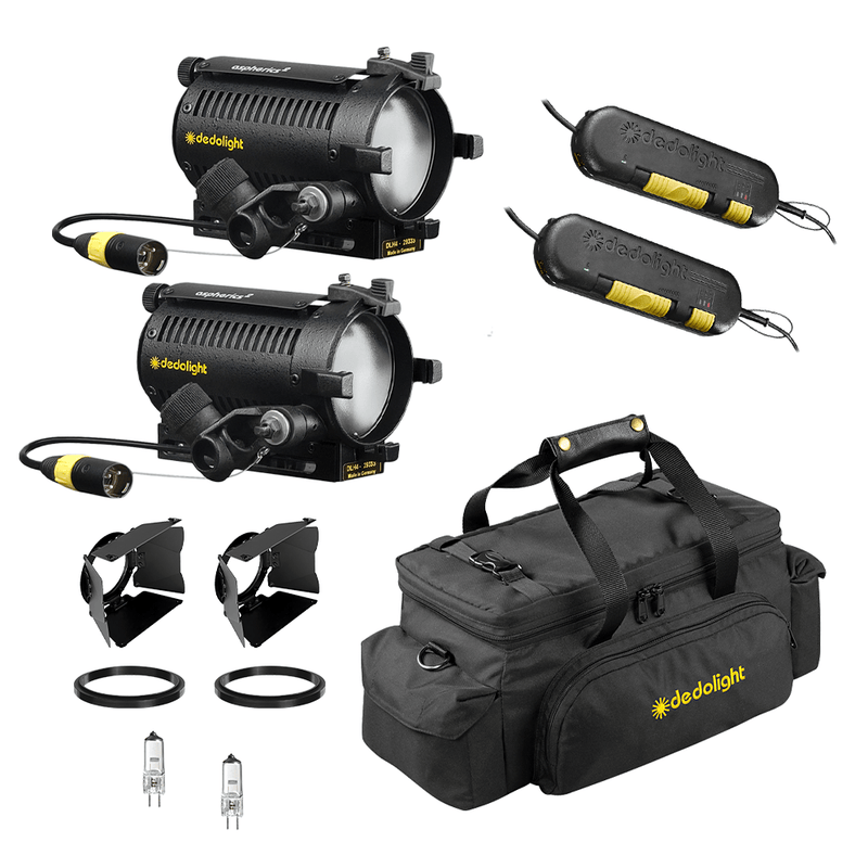 2 DLH4 Light Kit - 12v/24v, 150w max Focusing dedolight Kit 2 DLH4 Light Kit - 12v/24v, 150w max Focusing dedolight Kit