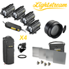 DLH4 - Quad Light Set & 25cm Lightstream Kit