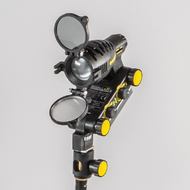 DLOBML-BI-POL - 8w, Ledzilla, Bi-Color LED Focusing Light with Drop-Down Polarizer (2700K-6500K)