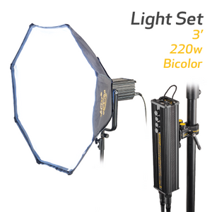 Ledraptor3 Soft Light Set, 3ft, 220w Bi-Color LED Soft Light with DT10-BI Ballast & DMX - (SETDLRAP3-BI)