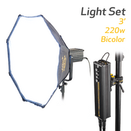 Ledraptor3 Soft Light Set, 3ft, 220w Bi-Color LED Soft Light with DT10-BI Ballast & DMX - (SETDLRAP3-BI)