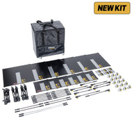 Lightstream Cube 50 Kit of 50cm, 25cm and 7x10cm reflectors with supporting grip gear in soft vinyl case with wheels by dedolight - (SLRBOX50W-S)